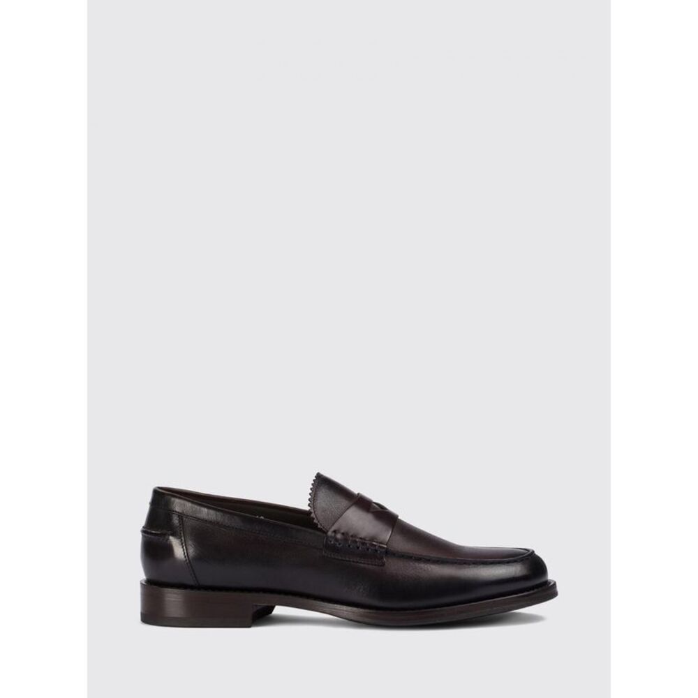 Doucal's Men Doucal's Smooth Calfskin Leather Penny Loafers With Classic Strap